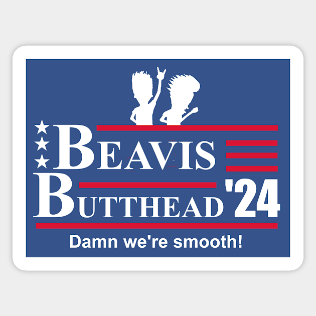 Beavis Butthead 2024 Beavis And Butthead Sticker TeePublic